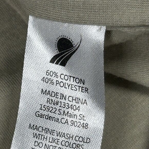 Fundamental Coast Zip Front Kelly Vest Womens Medium Sweatshirt Shawl Collar Tan - Picture 5 of 9